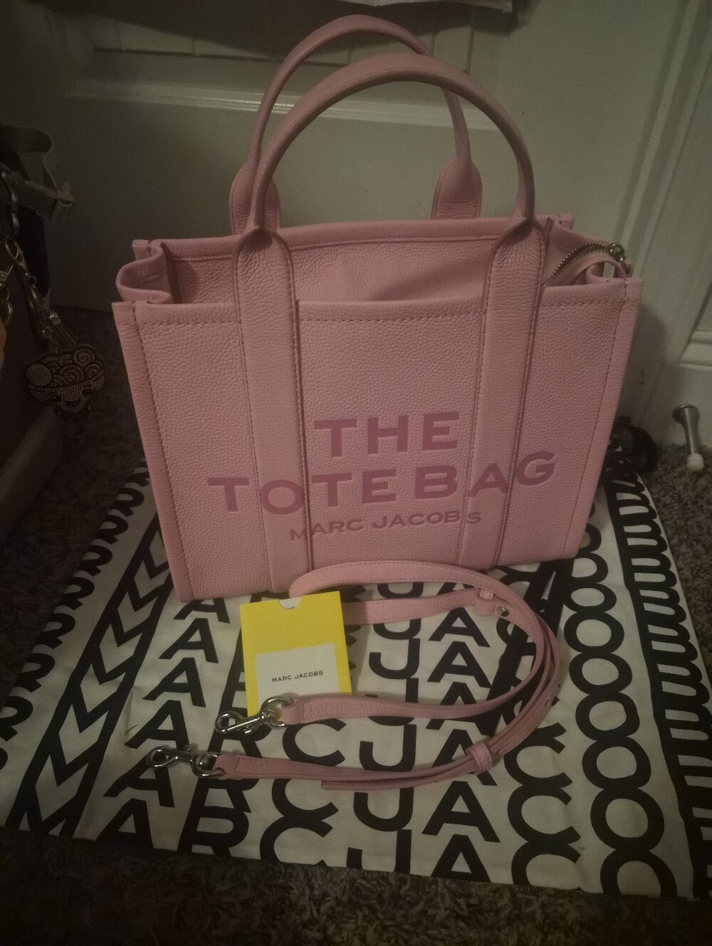 NWOT Marc Jacobs The Tote Bag in Fluro Candy Pink